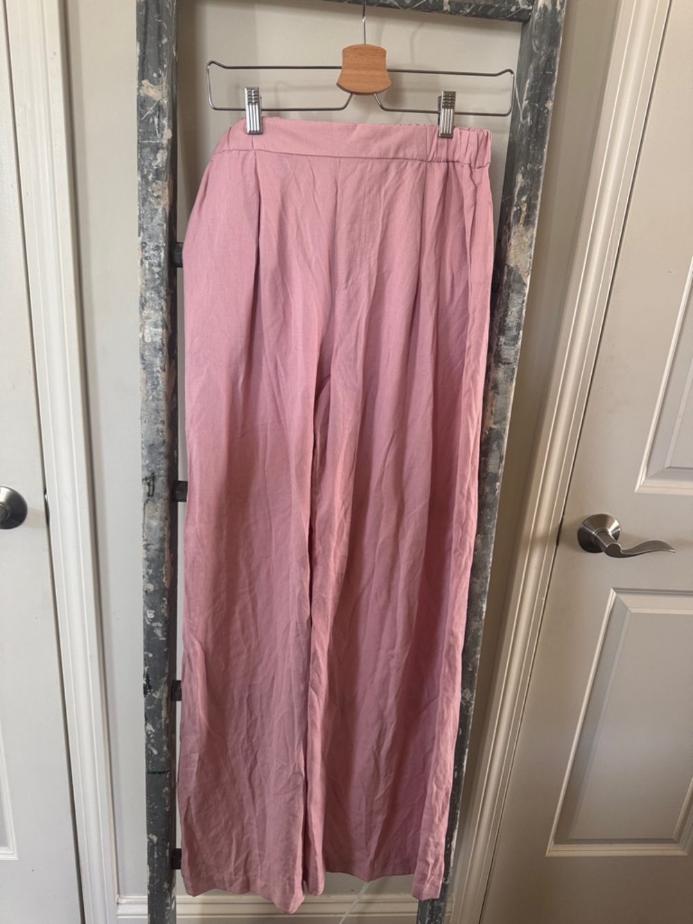 Good Luck Gem Pink Wide-Leg Pants